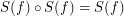 $ S(f)\circ S(f)=S(f) $